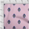 thumbnail image 1 of oneOone Polyester Lycra Fabric Peacock Feather Ikat Fabric Prints By Yard 56 Inch Wide, 1 of 4