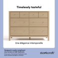 thumbnail image 2 of Storkcraft Horizon Commode 6 tiroirs, Bois flotté, 2 of 11