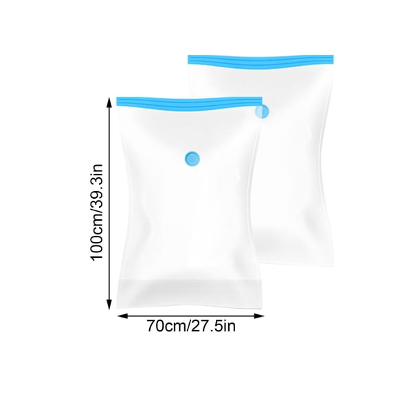 Dianli Économies Sac de Compression de Rangement sous Vide Réutilisable 1‐pièce Organisateur de Voyage Gain de Place pour Vêtements Literie (Pompe à Air Non Incluse) Fournitures de Rangement pour la Maison