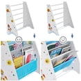 thumbnail image 4 of SONGMICS Bibliothèque pour Enfants, Organisateur d'Étagère de Rangement pour Livres, avec Trousse Anti-Basculement, Blanc, Enfants, 4 of 5