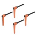 thumbnail image 1 of Unique Bargains 4 Pack M6 x 50mm Male Threaded Stud Adjustable Clamping Lever Handle Bolt Knob Orange, 1 of 6