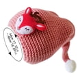 thumbnail image 3 of Children Christmas Hat Cartoon Pattern Knitted Santa Hat Christmas Knitted Hat for Winter, 3 of 4