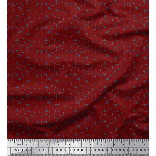 Soimoi Rayon Fabric Dots Shirting Print Fabric by The Yard 42 Inch Wide