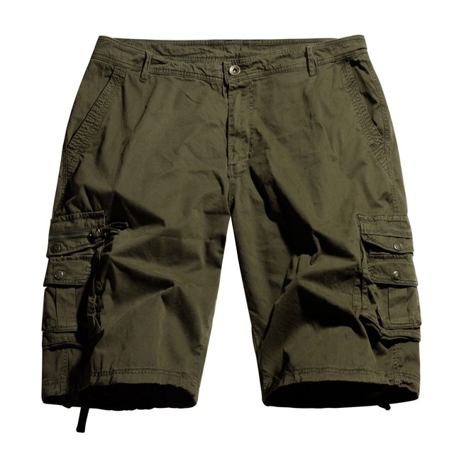 Shorts Cargo pour Hommes Coupe Classique Décontractée Été Randonnée Extérieure Shorts de Détente Athlétiques avec Multi-Poches