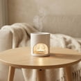 thumbnail image 3 of Fwttom Easter White Hollow Ceramic Incense Home Aromatherapy Bunny Candlestick Heating Oil Lamp, 3 of 4