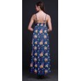 thumbnail image 3 of Bimba Rayon Floral Ladies Printed Backless Spaghetti Strap Long Maxi Evening Party Dress-XSmall, 3 of 5