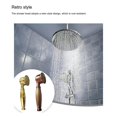 thumbnail image 4 of Langgg Rétro Salle de Bain Pommeau de Douche Portable Robinet Pulvérisateur Haute Pression Résistant à l'Usure Douchettes Support Support de Douche, 4 of 9