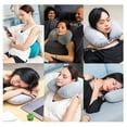 thumbnail image 1 of EGNMCR Cushion Self-inflating Button Travel Neck Pillow Inflatable Airplane Pillow Neck Collar, 1 of 5
