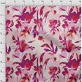 thumbnail image 4 of oneOone Georgette Viscose Fuschia Pink Fabric Abstract Ink Texture Craft Projects Decor Fabric Printed By The Yard 42 Inch Wide, 4 of 5