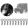 thumbnail image 2 of Ymiko RC Shell Clips Broches, Clips de Carrosserie RC, 10pcs 8.3MM RC Car Shell Clip Rshape Metal Body Clips Broches pour 1/5 1/6 1/8 1/10 RC Car, 2 of 8