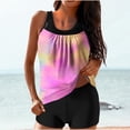 thumbnail image 1 of UPPADA 2 Piece Full Coverage Swimsuits for Women Floral Athleti Crewneck Bathing Suits High Waisted Tummy Control Modest Swimwear Comfy Tankini Top with Shorts Womens Swimsuit Tops Pink,L, 1 of 6