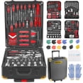 thumbnail image 1 of MasterSpec Ensemble d'Outils Professionnels 1180 Pcs, Trousse d'Outils à Étui en Aluminium avec Boîte à Outils Roulante, 1 of 12