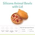 thumbnail image 3 of Melii Silicone Animal Bowls with Lid for Toddlers and Adults, 3 of 5