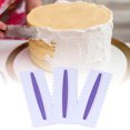 thumbnail image 4 of Cake Scraper, Various Styles Sturdy Durable Cake Scraper Smoother Easy Operation Glossy  Premium Plastic  For Cream For DIY For Cake, 4 of 8