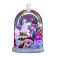 thumbnail image 1 of Christmas Tree Decorations, Colorful Lights Small Night Light Desktop Pendant, Snow Scenery Ornaments with Snowman Santa, Battery Powered, Christmas Gifts Christmas Tree Lights, 1 of 6