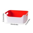 thumbnail image 3 of MTBLYS Plastic Storage Box Kitchen Organizer 24X17X10.3Cm Snack Container Household Clutter Bin Drawer Cabinet Use, 3 of 6