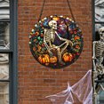 thumbnail image 4 of Halloween Hanging Decoration Acrylic Luminous Skull Sign With Glow Effect For Indoor And Outdoor Use, 4 of 9