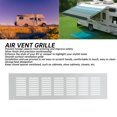 thumbnail image 3 of Air Vent Grille, Aluminum Alloy Silver Rectangular Ventilation Grille Cover for Cabinet Closet RV, 3 of 7