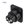 thumbnail image 3 of Unique Bargains 3-Pin XLR Female Jack Panel Mount For Microphone Connector Adapter Converter Audio Speaker Jack Twist Lock, 4Pcs, 3 of 3