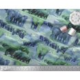 thumbnail image 2 of Soimoi Cotton Jersey Fabric tree & elephant Animal Print Fabric by the Yard 58 Inch Wide, 2 of 4
