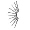 thumbnail image 1 of Double-Flute End Mill, Milling Cutter, 10pcs Double Straight Flutes End Mill Tungsten Carbide For Industry, 1 of 8