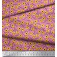 thumbnail image 3 of Soimoi Polyester Crepe Fabric Text & Tiger Face Cartoon Decor Fabric Printed Yard 52 Inch Wide, 3 of 3