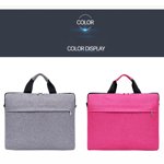 Laptop Bag Multifunctional Notebook Pouch Large Computer Accessories Capacity Zipper Design Case Household Travelling Computer Accessories gray