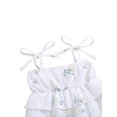 thumbnail image 4 of Xingqing 4 Couleurs d'Été Bébé Filles Mignonne Robe Fleurs Imprimées sur l'Épaule Sans Manches A-Ligne Mini Robe, 4 of 7