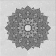 thumbnail image 1 of Ahgly Company Tapis d'Intérieur Lavable en Machine Carré Transitionnel Gris Platine, 7 Pieds Carré, 1 of 7