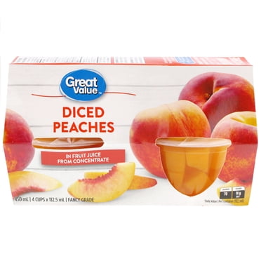 Great Value Pêches en dés