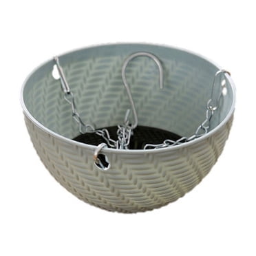 Sales Today Clearance! Hanging Flower Pots for Outdoors, Heave Hanging Chain Basket Planters, Garden Plant Containers for Balcony and Home Decoration, Blue Outdoor Plant Pots