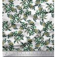 thumbnail image 1 of Soimoi Moss Georgette Fabric Leaves & Floral Block Decor Fabric Printed Yard 42 Inch Wide, 1 of 3