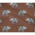 thumbnail image 4 of oneOone Cotton Flex Fabric Elephant Block Print Fabric By The Yard 40 Inch Wide, 4 of 4