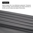 thumbnail image 4 of Unique Bargains Double Sided Color Flower Wrapping Paper Grey Blue+Grey 22.8'x22.8' Waterproof 10 Pack, 4 of 5