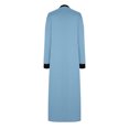 thumbnail image 3 of AherBiu Pyjamas pour Femmes à Manches Longues, Chemises de Nuit à Col en V Fendu, Vêtements de Nuit Confortables, Robes Longues avec Poches, 3 of 5
