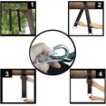 thumbnail image 3 of Welded Swing Hanger Kit For Quick And Easy Mounting Of Swing Hangers On Trees 2 Straps And Carabiner, Perfect For Swing Hammocks, 3 of 5