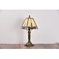 thumbnail image 4 of Tiffany Style Table Lamp Dragonfly Desk Lamp Bronze Stained-Glass 14.5'' Height, 4 of 4
