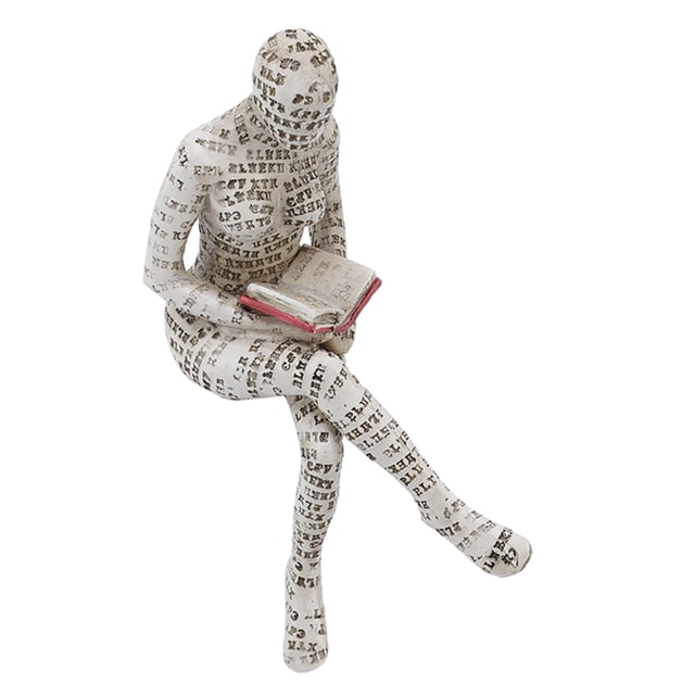 Innovative Reading Woman Ornament, Reading Woman Figurine Vivid Textures Weather Resistant For Living Room E