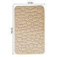 thumbnail image 2 of Super Water Absorbent Memory Foam Bath Mat Cobblestone Bathroom Rugs Machine Washable Bath Rugs 16 x 24 inch, 2 of 10