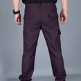 thumbnail image 5 of YOIAVAIOY Pantalon Cargo Tactique pour Hommes Résistant à l'Eau en Ripstop Pantalon de Randonnée Léger Pantalon de Travail d'Extérieur avec Multiples Poches Violet TG, 5 of 5