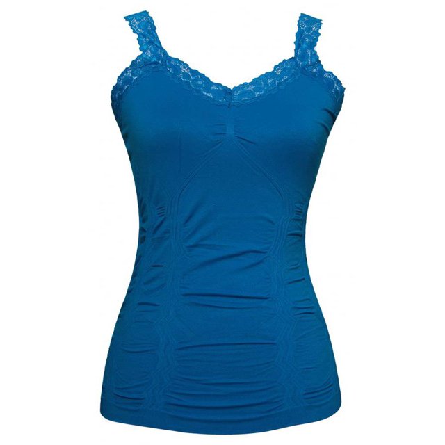 Womens Lace Trim Camisoles - Turquoise