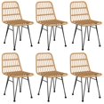 thumbnail image 2 of vidaXL 7 Piece Garden Dining Set Poly Rattan, 2 of 5