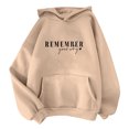 thumbnail image 2 of SDNall Hauts à Manches Longues pour Femmes Mode Classique Solide à Capuche avec Poche Sweat-Shirts, 2 of 9