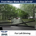 thumbnail image 2 of REGALWOVEN Black Front Windshield Wiper Blades for Mazda CX-5 2018, 2 of 6