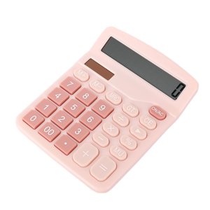 Nilvkv Calculatrice 12 Clés True Solar Sun Power Convient pour le bureau de comptabilité Supermarché Finance peut tenir les piles