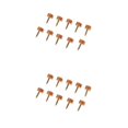 thumbnail image 1 of mmirethe Shoe Repair Replacement Dowels High Heel Tips Taps Pads Enhanced Performance Apricot Fine 10mm 10mm Thin Pin 2Set, 1 of 6