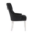 thumbnail image 4 of CHAISE DE SALLE À MANGER CHAMPAGNE en Noir ENSEMBLE DE 2, 4 of 5