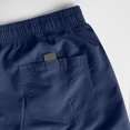 thumbnail image 3 of Plebaso Men's Beach Shorts Lightweight Casual Shorts Solid Color Drawstring Summer Shorts with Pockets, 3 of 5