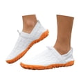 thumbnail image 1 of Womens Mens Barefoot Wide Toe Slip on Walking Shoes Fall Knit Non Slip Minimalist Zero Drop Golf Sneakers, 1 of 7
