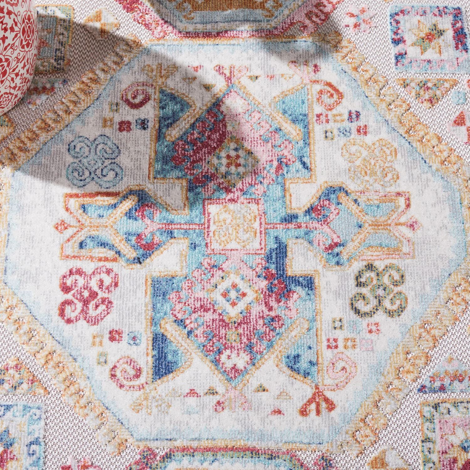 SAFAVIEH Cabana Clark Tapis Intérieur/Extérieur Médaillon